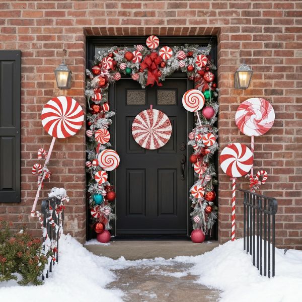 Christmas Door Decorations-candyland